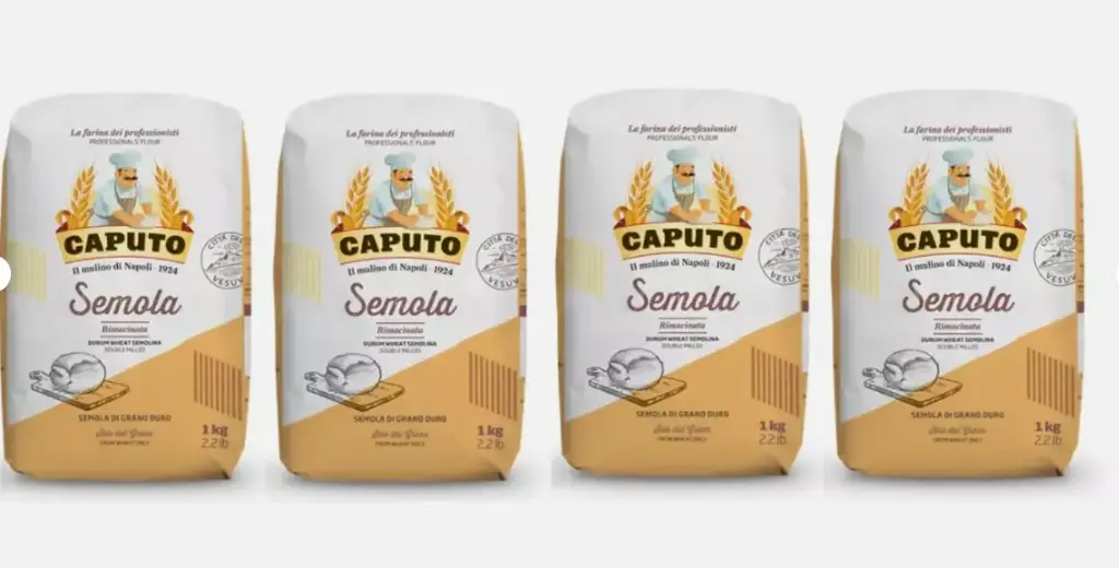 4 x Caputo Semola Rimacinata di Grano Duro - Ideale per pizza napoletana - 1kg