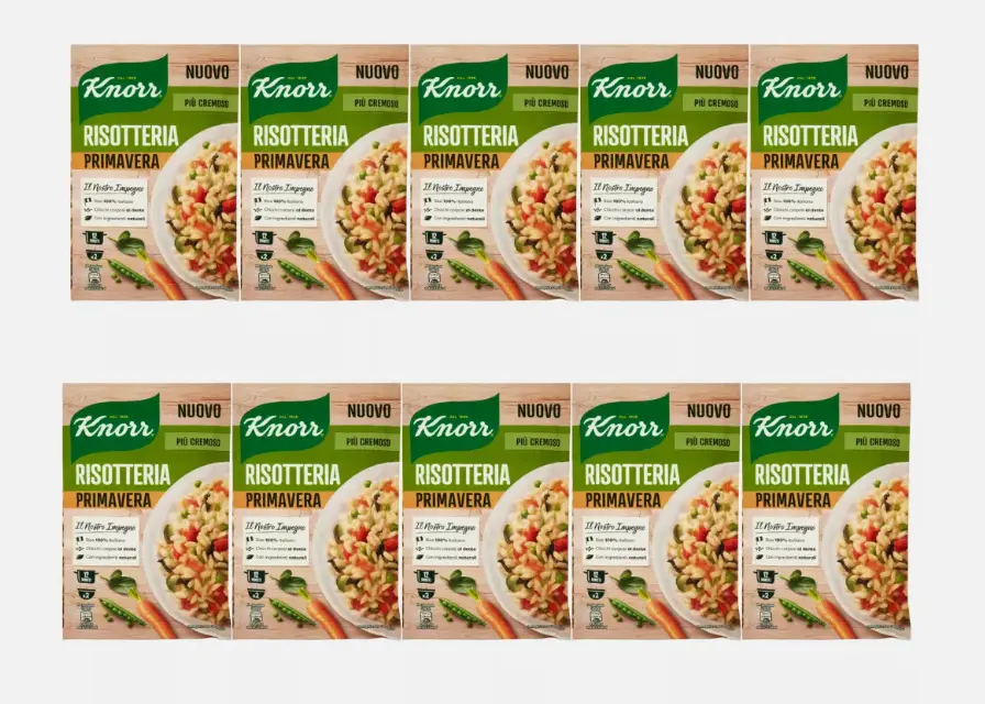 10x Knorr Risotto Primavera Rice Spring 175 g 100% Italian Ready Meals