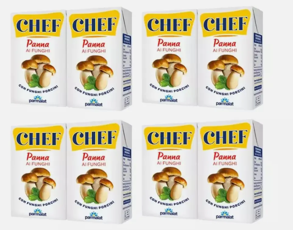 Parmalat Chef Panna Cream with Porcini Mushrooms -pack 4 x 2of 125gr