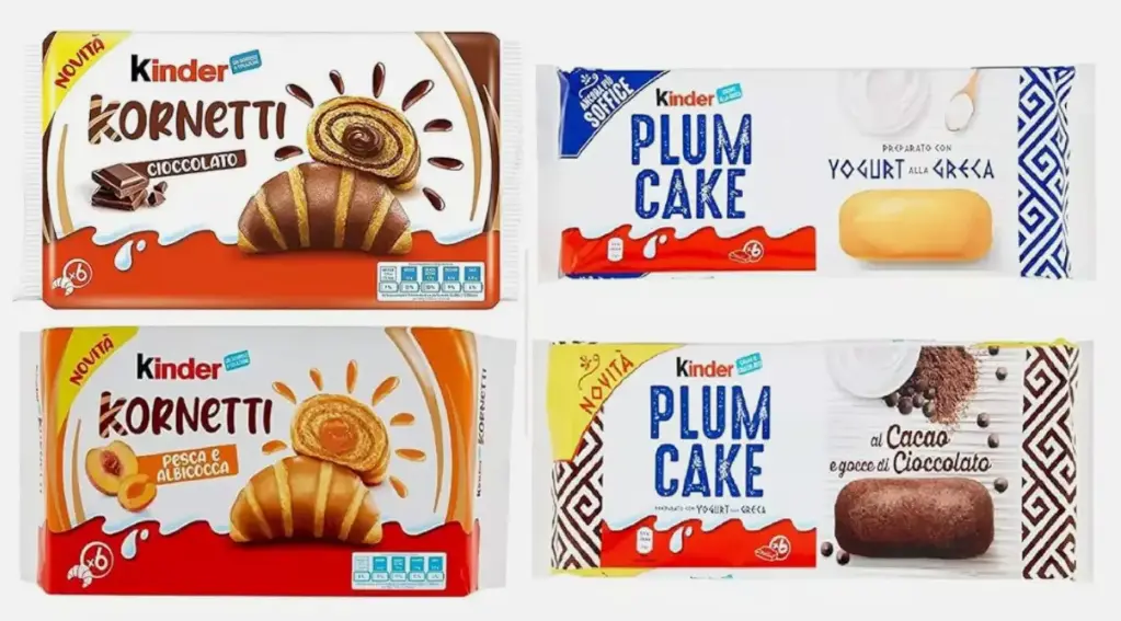 box Children's Cake Cornetti Kako and Apicose Plum Cake CACAO and Yougurt x 4