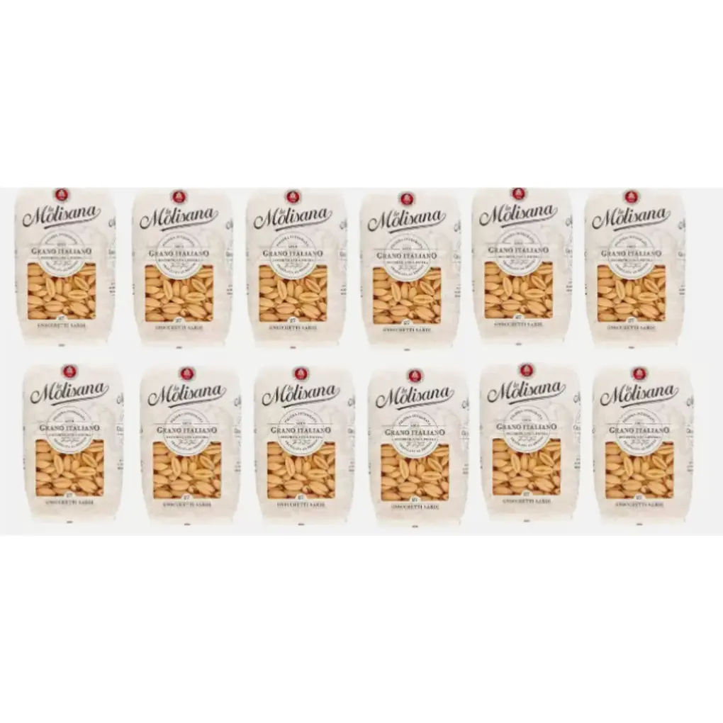 12 x La Molisana Gnocchetti Sardi N.27 bronze drawn pasta,500gr