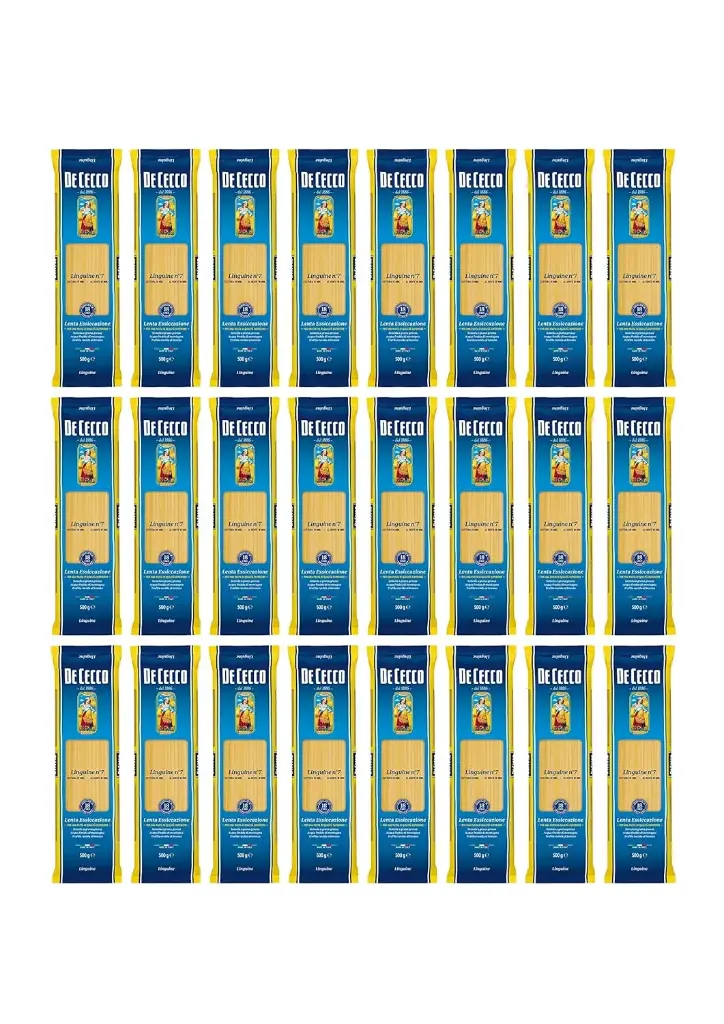 DE CECCO LINGUINE N°7 Pack of 24 (24 x 500 g) SPECIALITY ITALIAN