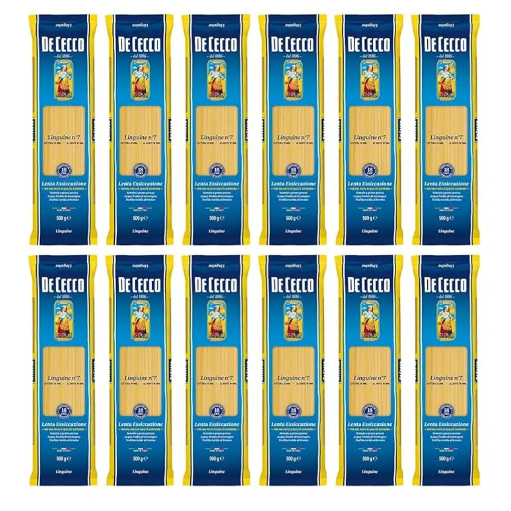 DE CECCO LINGUINE N°7 Pack of 12 (12 x 500 g) SPECIALITY ITALIAN
