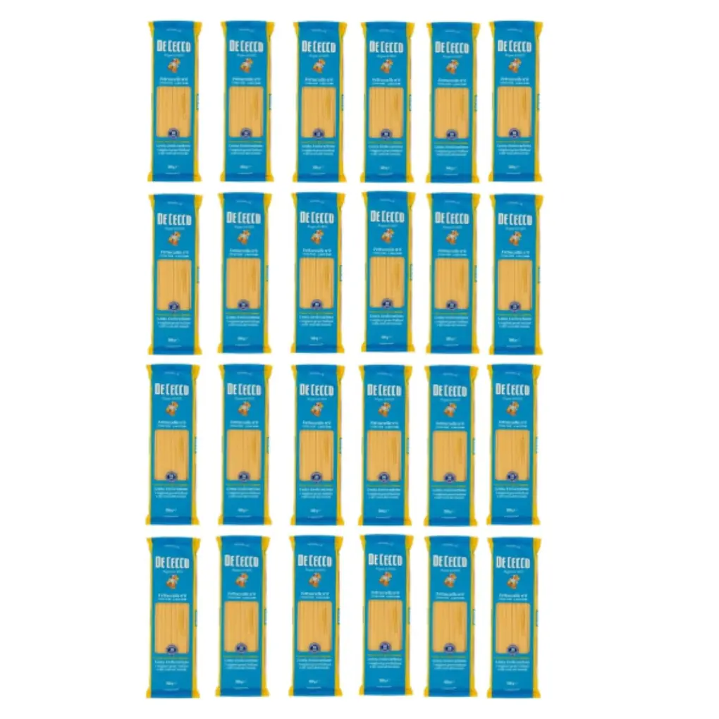  De Cecco Fettuccelle N°6 100% Italian Pasta Noodles 12 x 500 g