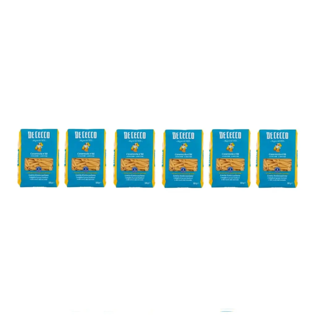 De Cecco Casareccia N°88, 100% Italian Pasta Pasta, 6 x 500 g 