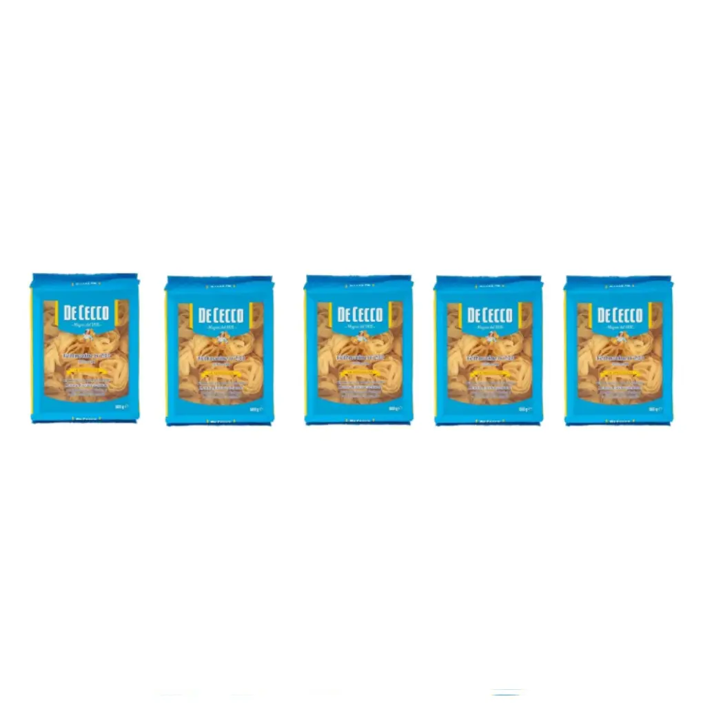De Cecco Le Specialità Fettuccine N°233, 100% Italian Pasta,pack of 5 x 500 g