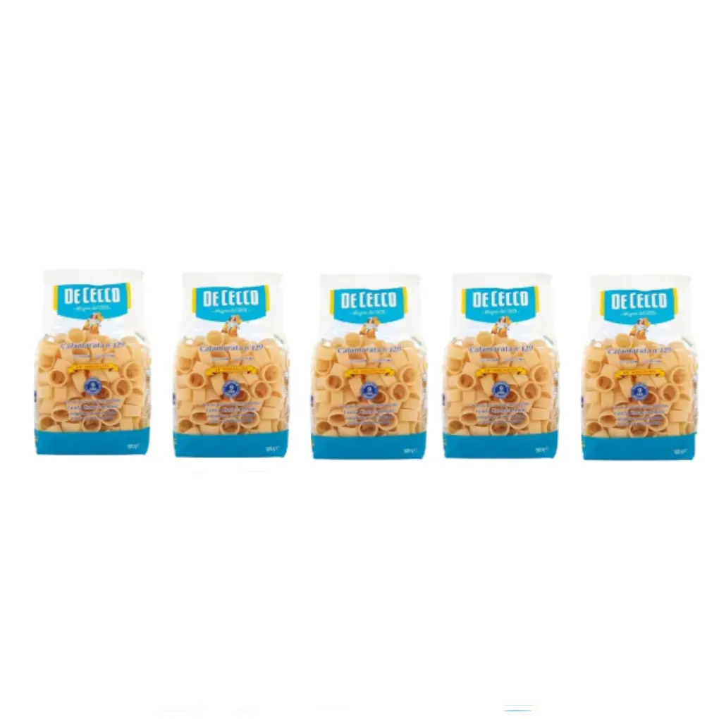 De Cecco Le Specialità Calamarata N°129, 100% Italian Pasta,pack of 5 x 500 g