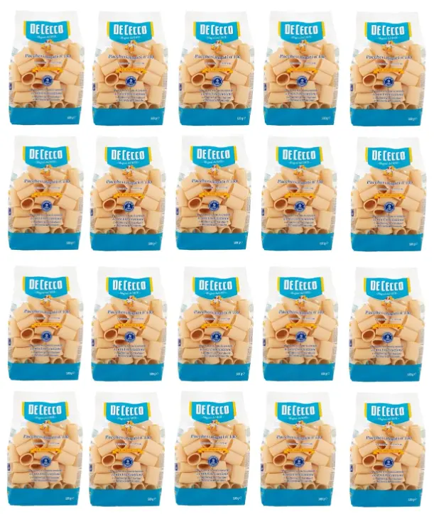  De Cecco Le Specialità Paccheri Rigati N°130, 100% Italian Pasta,pack of 20 x 500 g