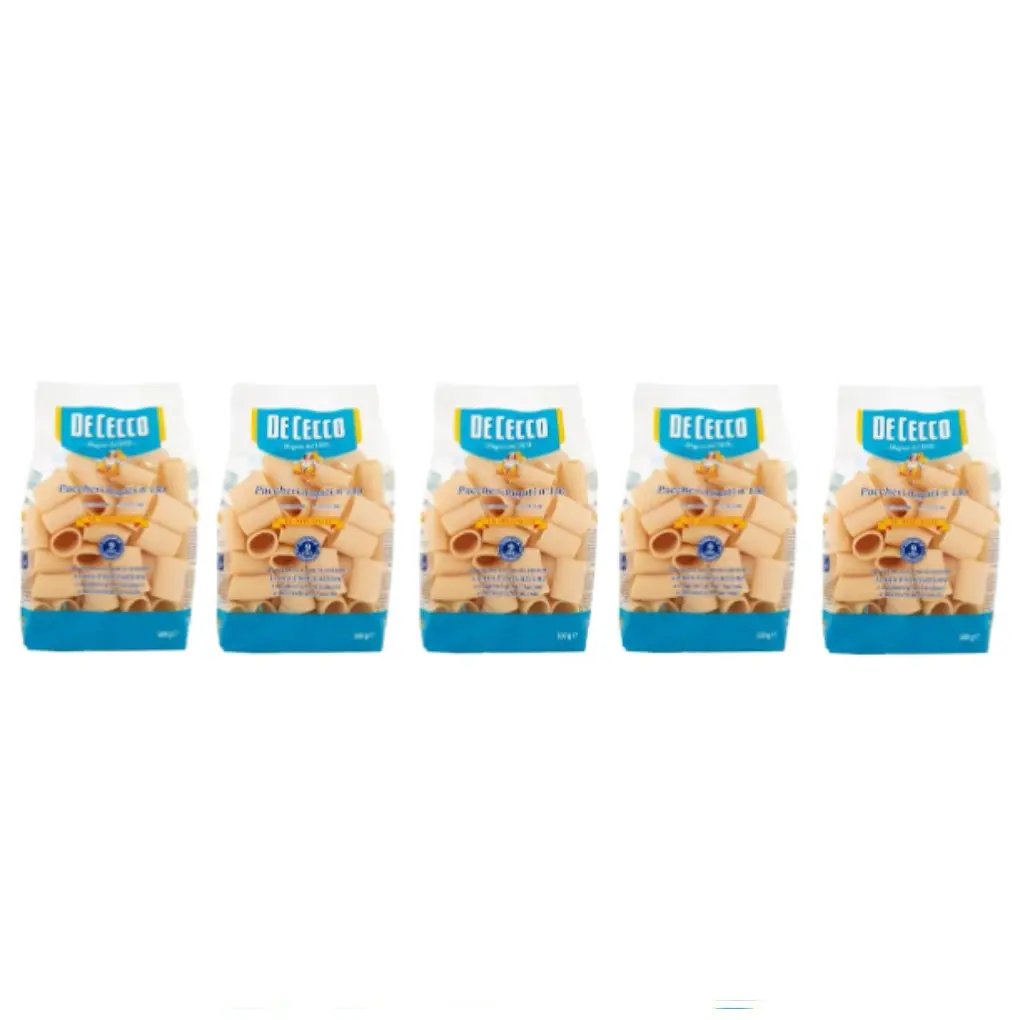 De Cecco Le Specialità Paccheri Rigati N°130, 100% Italian Pasta,pack of 5 x 500 g