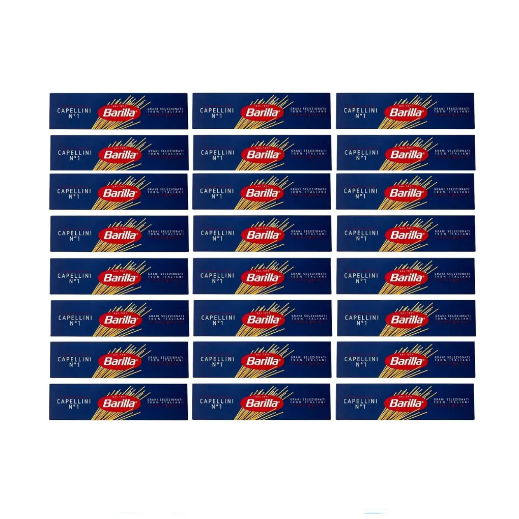 Pasta Barilla Capellini No. 1 Italian Noodles 500 g Pack of 24 spaghetti