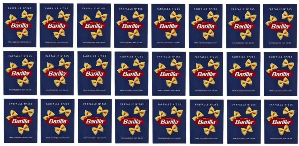 Barilla Farfalle No. 265 | Authentic Italian Pasta | 24 Packs x 500g | Made from 100% Durum Wheat Semolina | Cooks in 11 Minutes | Ideal for Salads & Light Sauces 
