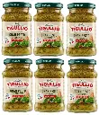 Star Tigullio Pesto alla Genovese Garlic-Free, with 100% Fresh Basil, 6 x 190g Jars – Creamy Italian Pasta Sauce, Ready-to-Use, No Garlic, Authentic Ligurian Recipe