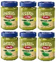 Barilla Pesto Basil Vegan Spice and Pasta Sauce, Pack of 6 x 190g Jars – 100% Vegan, Ready-to-Use Italian Pasta Sauce with Fresh Basil, Mediterranean Flavour