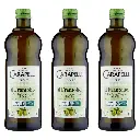 Carapelli Il Frantolio Extra Virgin Olive Oil, 3 x 1L Bottles – Cold Extracted Italian EVOO, Balanced Medium Fruity Taste, Premium Quality for Cooking and Seasoning
