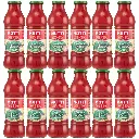 Mutti Passata di Pomodoro con Basilico – 100% Pomodori Italiani – Salsa di Pomodoro in Bottiglia di Vetro – 12 x 700g