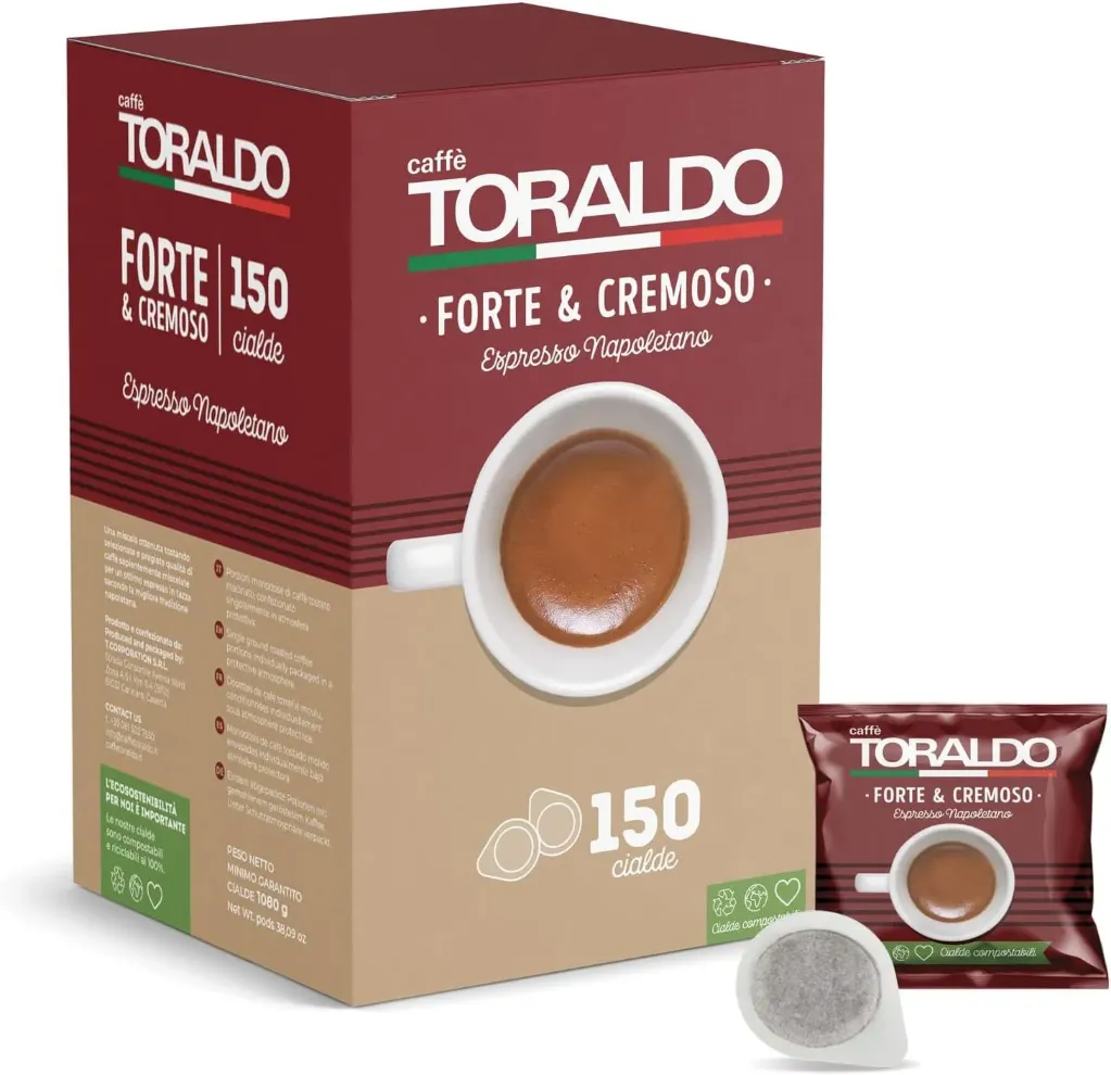 150 TORALDO Swirl Kaffeekapseln Mischung Strong & Cream