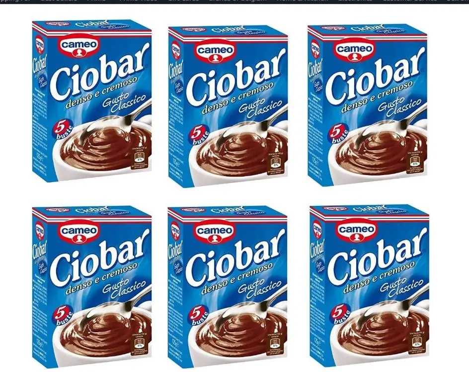 6 x Cameo Ciobar Gusto Classico Soluble Hot Chocolate Instant Chocolate 125 g