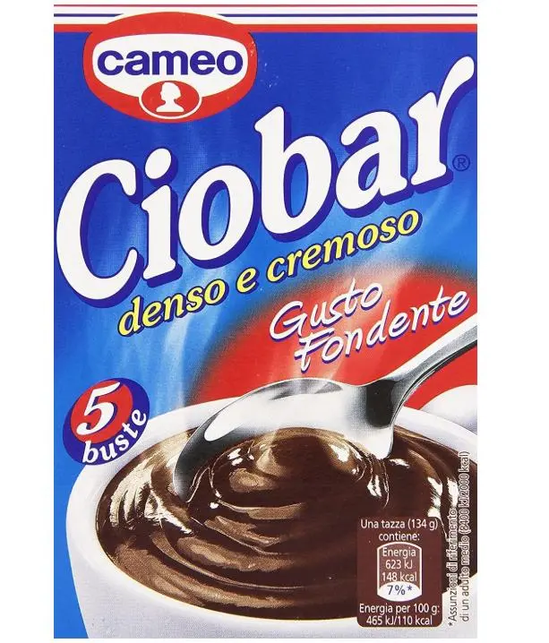 6 x 6 x 5 bags for Cameo Ciobar Gusto Fondente Dark Hot Chocolate 690 g