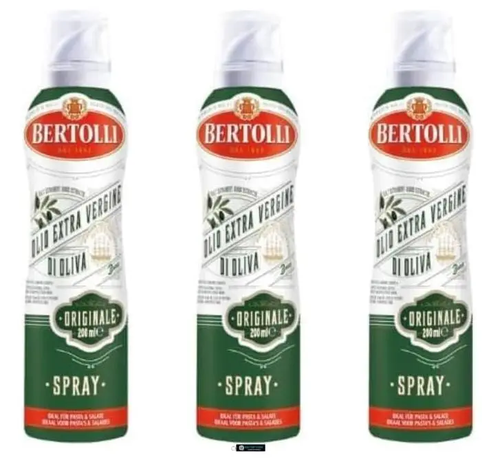 Bertolli Olio Extra Vergine di Oliva Spray Originale, Confezione da 3 x 200 ml