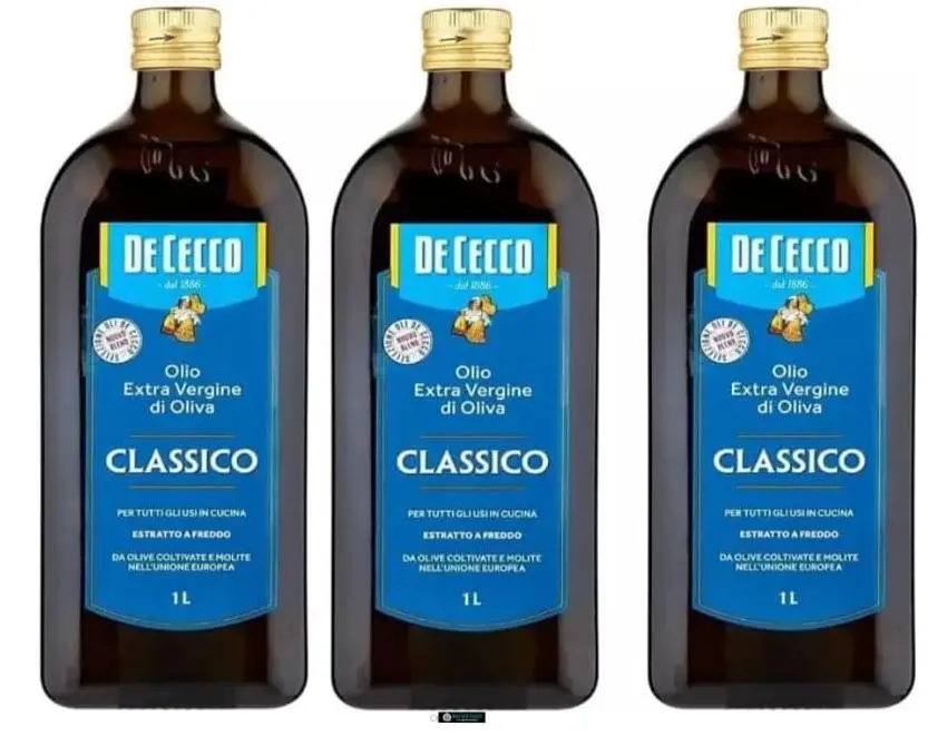De Cecco Classico Extra Virgin Olive Oil – 3 x 1L Bottles | Premium Italian Olive Oil, Cold-Pressed, Ideal for Cooking & Dressing | Rich & Balanced Flavor