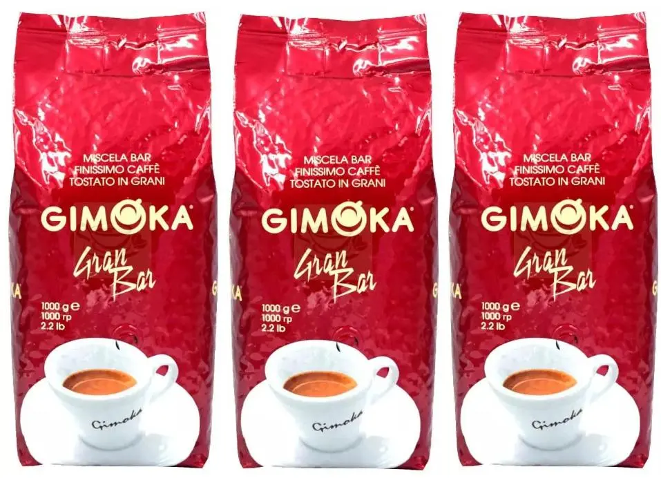 Gimoka Gran Bar Kaffee Ganze Bohnen 3x 1000g