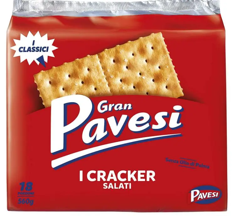 12x Gran Pavesi Crackers salati Salzgebäck gesalzen 560g kekse gebäck