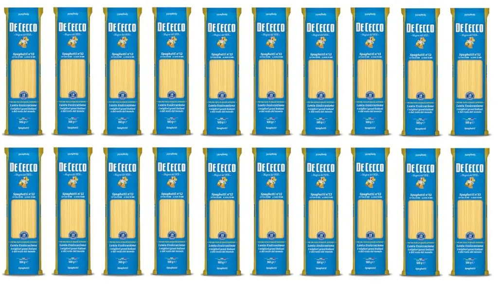 20x Pasta De Cecco 100% Italienisch Spaghetti n. 12 Nudeln 500g