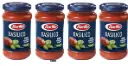 Barilla Basilico Sugo al Pomodoro, Salsa di Pomodoro Italiano, Confezione da 4 x 400g