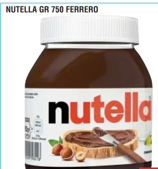 NUTELLA GR 750 FERRERO