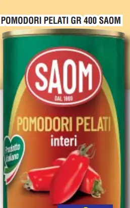 POMODORI PELATI GR 400 SAOM