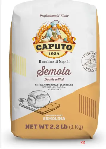 X6 SEMOLA DI GRANO DURO RIMACINATA EMOLA DI GRANO DURO RIMACINATA KG 1 CAPUTO