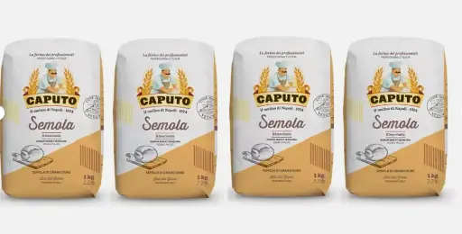 4 x Caputo Hartweizengrieß, gemahlen – Ideal für neapolitanische Pizza – 1kg