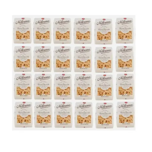 24 x La Molisana Pennoni Rigati N. 21 bronze drawn pasta 500gr durum wheat