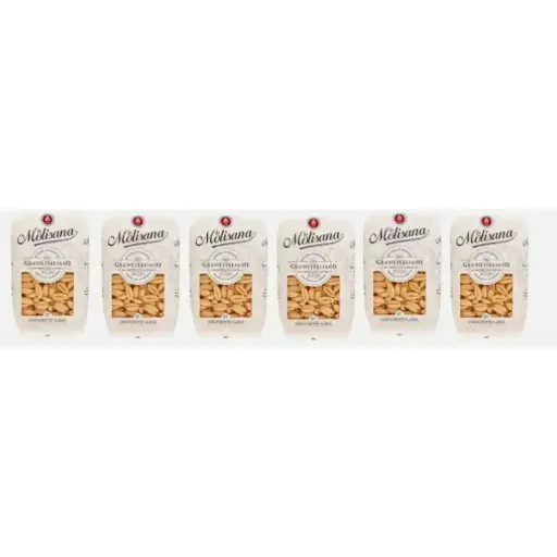 6 x La Molisana Gnocchetti Sardi N.27 bronze drawn pasta,500g