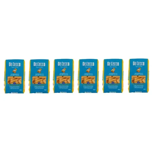 De Cecco Tortiglioni N°23, 100% Italian Pasta Pasta, 6 x 500 g