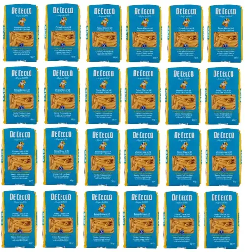  De Cecco Penne lisce N°40, 100% Italian Pasta Pasta, 24 x 500 g 