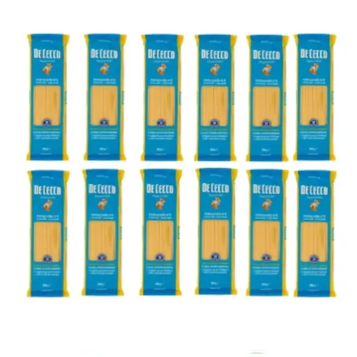  De Cecco Fettuccelle N°6 100% Italian Pasta Noodles 6 x 500 g