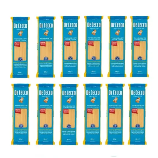 De Cecco Vermicelli N°170 100% Italian Pasta Noodles 12 x 500 g