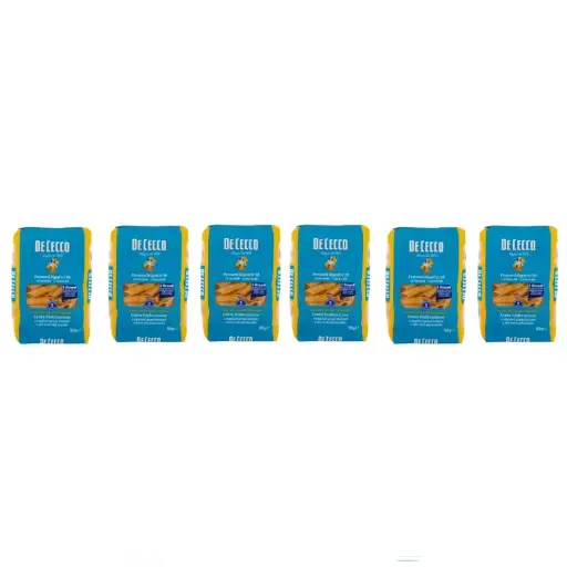 De Cecco Pennoni Rigati N°39, 100% Italian Pasta Pasta, 6 x 500 g