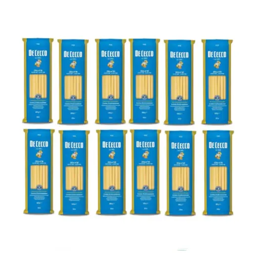 12x Pasta De Cecco 100% Italian Zita tagliata N°18 Pasta 500g