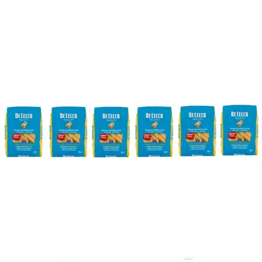 De Cecco Penne a Candela N°340, 100% Italian Pasta Pasta, pack of 6 x 500 g
