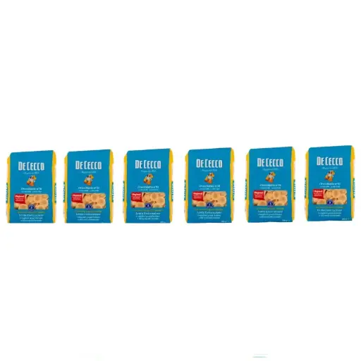De Cecco Orecchiette N°91, 100% Italian Pasta,pack of  6 x 500 g