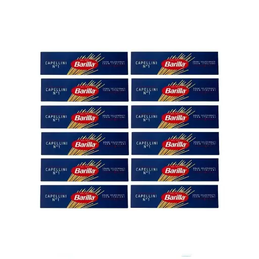 Pasta Barilla Capellini No. 1 Italian Noodles 500 g Pack of 12 spaghetti
