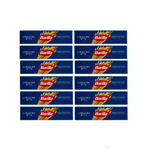 Barilla Linguine No. 13 – Authentic Italian Pasta, 100% Durum Wheat Semolina, 500g Pack, Pack of 12 – Non-GMO, Al Dente Texture, Imported from Italy