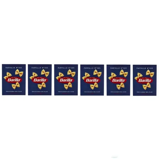 Barilla Farfalle No. 265 | Authentic Italian Pasta | 6 Packs x 500g | Made from 100% Durum Wheat Semolina | Cooks in 11 Minutes | Ideal for Salads & Light Sauces