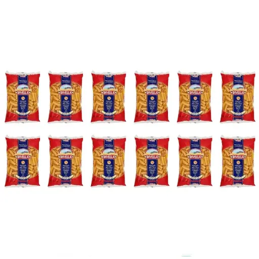 Divella Elicodali No. 22 Pasta | 6 Packs x 500g | 100% Italian Durum Wheat Semolina | Short Ridged Tube Pasta | Ideal for Thick Sauces & Baked Dishes | Made in Italy