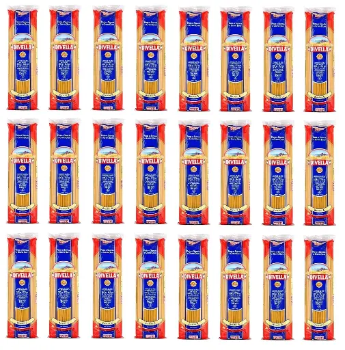 Divella Bucatini No. 6 Pasta | 12 Packs x 500g | 100% Italian Durum Wheat Semolina | Thick Long Pasta with Hollow Center | Cooks in 7 Minutes | Ideal for Amatriciana & Rich Sauces