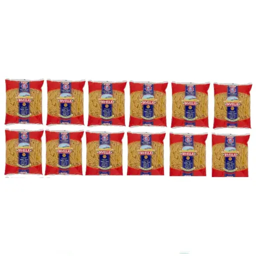 Divella Penne Ziti Rigate No. 27 Pasta | 6 Packs x 500g | 100% Italian Durum Wheat Semolina | Classic Short Pasta with Ridged Surface | Cooks in 9 Minutes | Ideal for Baked Dishes & Sauces