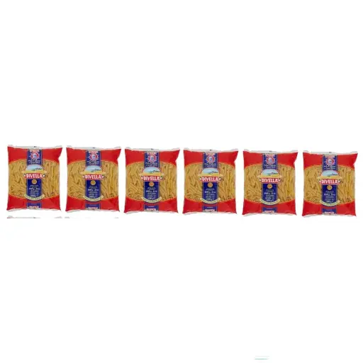 Divella Penne Ziti Rigate No. 27 Pasta | 6 Packs x 500g | 100% Italian Durum Wheat Semolina | Classic Short Pasta with Ridged Surface | Cooks in 9 Minutes | Ideal for Baked Dishes & Sauces