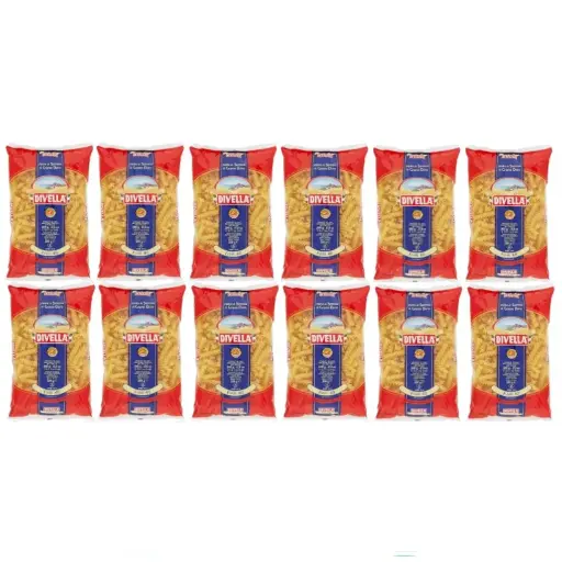 Divella Fusilli No. 40 Pasta | 6 Packs x 500g | 100% Italian Durum Wheat Semolina | Spiral-Shaped Pasta | Cooks in 10 Minutes | Ideal for Sauces, Salads & Bakes